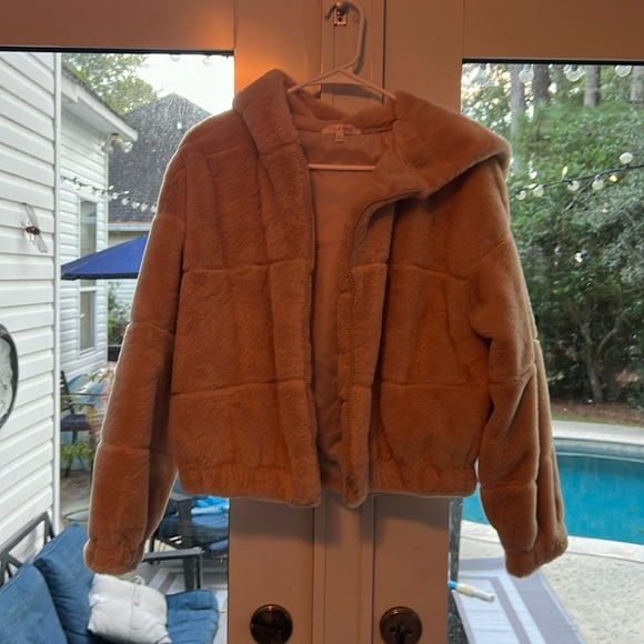 Faux Fur Cropped Jacket - Picture 1 of 3